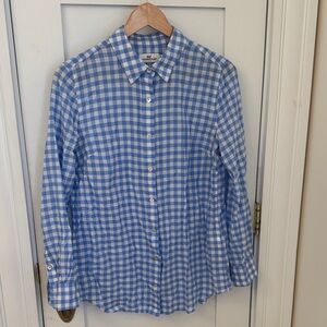 Vineyard Vines Light  Blue gingham women's Shirt
